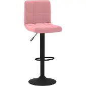 Syfax Tabouret de bar Rose Velours