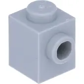 LEGO 150x brique 1x1 gris clair avec picots latéraux