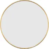 Syfax Miroir mural Doré Ø 40 cm Rond