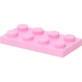 LEGO : 50 Plaques, Größe 2x4 Noppen in blassem Pink