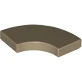 LEGO 2x2 carreaux coin rond 27925 - 100 pièces beige foncé