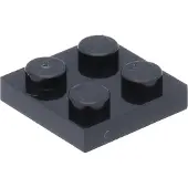 LEGO 2x2 plaques 3022 - 250 pièces noir