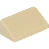 LEGO : 50x Schrägstein / Pente 1x2 30°, Beige