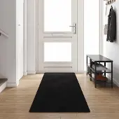 Syfax Tapis Couloir Noir 80 x 400 cm