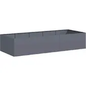 Syfax Jardinière anthracite 200x80x40 cm acier