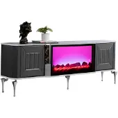 AEA euble TV Lowboard Salon Bois Meuble TV Low