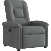 Syfax Fauteuil inclinable Gris foncé Tissu