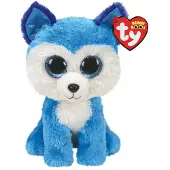 Multisoppi 36310 Figurine en peluche Beanie Boos - Husky Prince, 15 cm de long