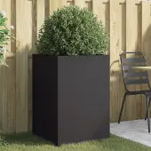 Prolenta Maison Exclusive - Bac à plantes noir 52x48x75 cm en acier