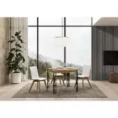 Itamoby - Table extensible 90/246x90 cm Ghibli chêne nature pieds anthracite