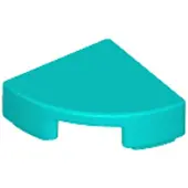 LEGO 1x1 carreaux coin rond 25269 - 100 pièces turquoise foncé