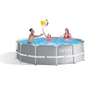 Intex Piscine 26716GS Prism Frame avec pompe de filtration GS et échelle (366 x 99 cm)