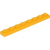 LEGO 1x8 plaque 3460 - 50 pièces orange clair