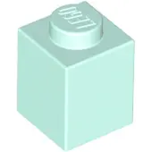LEGO 50 pièces 3005 Brick 1x1 Part Basic Bricks 50 Clair Aqua