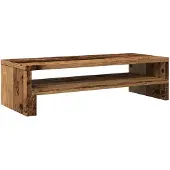 vidaXL Support d'écran aspect vieux bois 54x22x15 cm Bois composite