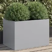 Prolenta Maison Exclusive - Bac à plantes argenté 62x40x39 cm Acier galvanisé