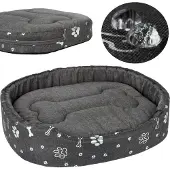 Welsti Lit ovale pour chien/chat, gris foncé L 68x55
