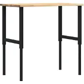 Syfax Établi 100x60x(71,5-98) cm bois de chêne massif