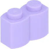 LEGO 1x2 Pallisade - 50 pièces lavande