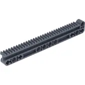 LEGO Technic : 5 crémaillères, gris foncé
