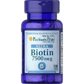 Sonstiges Biotine - 7 500 mcg 100 comprimés Puritans Pride