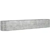 Syfax Lit surélevé Acier galvanisé 440x80x68 cm Argenté