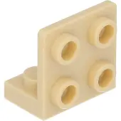 LEGO Angle : 25 équerres 1x2/2x2, 90°, beige