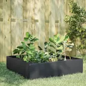 Prolenta Maison Exclusive - Potager surélevé anthracite 100 x 100 x 41 cm en acier
