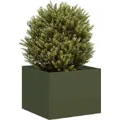 Prolenta Maison Exclusive - Jardinière vert olive 40x40x30 cm en acier