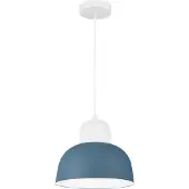 Nova Luce Victoria Lampe à suspendre bleu, blanc