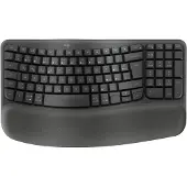 Logitech Wave Keys - Tastatur - kabellos - 2.4 GHz, Bluetooth LE - QWERTZ - Tschechisch - Graphite (920-012307)