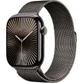 Apple Watch Series 10 4G 42 mm Titane Noir Bracelet Milanais