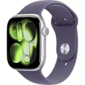 Apple Watch Series 11 gps + Cellular - 46mm Silver Aluminium Case Purple Fog Sport Band S/m