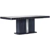 AEA Élégante table à manger grise en bois au design moderne