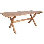 Ebuy24 Muline Table de jardin 90x200 cm, en teck massif.
