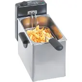 Bartscher A 165.110 MINI II Friteuse, boîtier en acier inoxydable, 2200 watts, réservoir d'huile de 4 l, minuterie