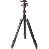 PATONA Tripod Pro Aluminium inkl Kugelko (Métal), Trépied, Noir