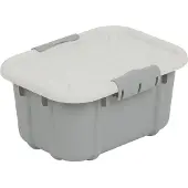 BranQ Bac de rangement Velur 3,6 L gris clair