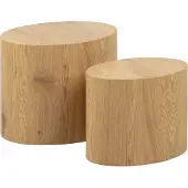 Ebuy24 Mica Table basse 2 pièces, chêne