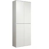 Ebuy24 Nevada armoire de rangement 4 portes, blanc.