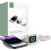 Tech-Protect Qi15W-A32 3In1 Magnetic Magsafe Wireless Charger Gris