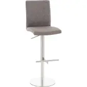 CLP Tabouret de bar Cadiz tissu inox