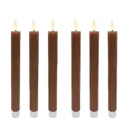 Relaxdays 6 bougies LED en cire (6x)