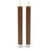Relaxdays 2 bougies LED en cire (2x)