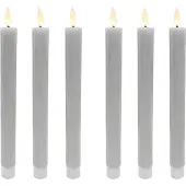 Relaxdays 6 bougies LED en cire (6x)