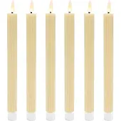 Relaxdays 6 bougies LED en cire (6x)