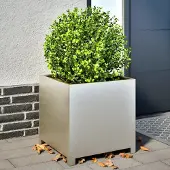 Prolenta Maison Exclusive - Bac à plantes 50x50x50 cm en acier inoxydable