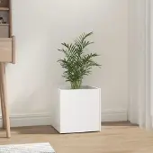 Prolenta Maison Exclusive - Jardinière blanche 40x40x40 cm Matériau dérivé du bois