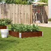 Prolenta Maison Exclusive - Jardinière marron 100x100 cm bois massif de pin
