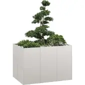 Prolenta Maison Exclusive - Bac à plantes 120x80x80 cm en acier inoxydable